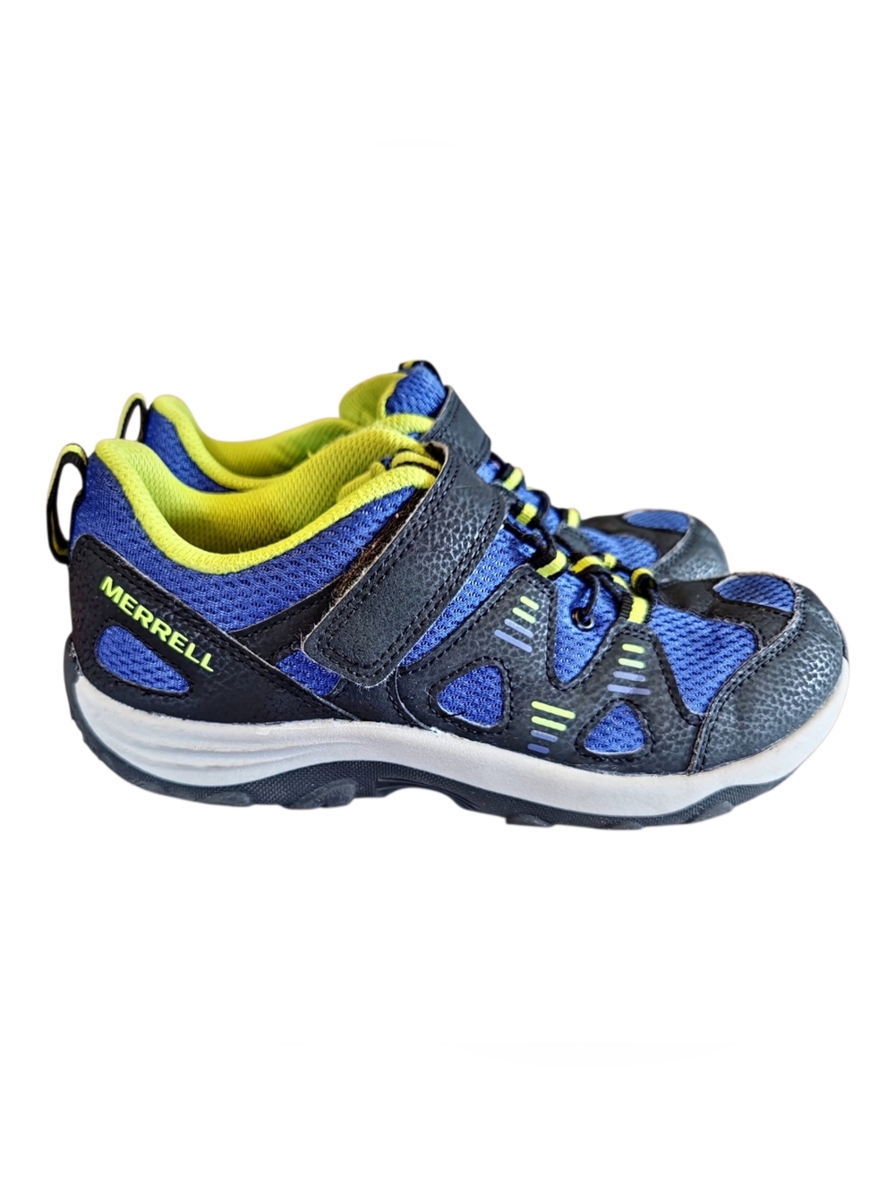 Merrell Kids Trail Chaser Hiking Sneaker MK261237 Navy/Green Size 5m Big Boy‎